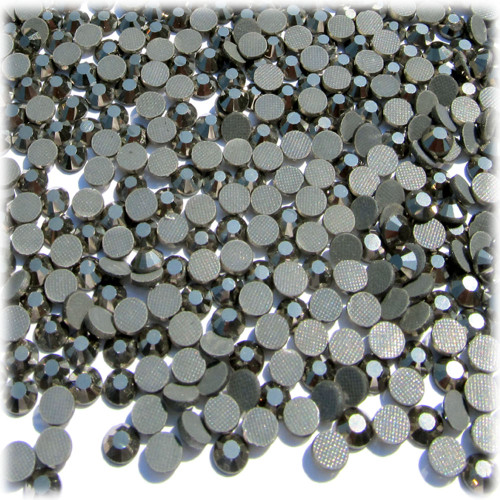 Rhinestones, Hotfix, DMC, Glass Rhinestone, 5mm, 720pc, Charcoal Gray (Jet Hematite)