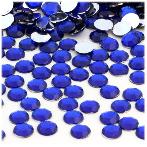 Rhinestones, Flatback, Rectangle, 9mm, 1,000-pc, Royal Blue