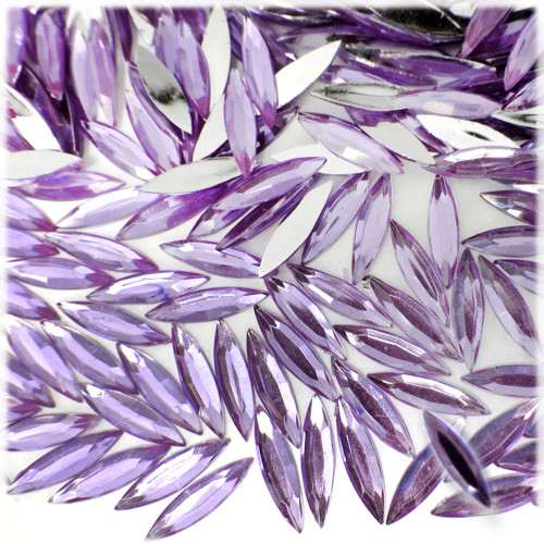 Rhinestones, Flatback, Eye, 4x15mm, 1,000-pc, Lavender