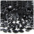 Rhinestones, Flatback, Eye, 7x15mm, 144-pc, Jet Black