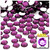 Rhinestones, Flatback, Rectangle, 9mm, 1,000-pc, Purple, Amethyst