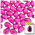 Rhinestones, Flatback, Teardrop, 14x10mm, 144-pc, Hot Pink