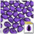 Rhinestones, Flatback, Teardrop, 14x10mm, 1,000-pc, Purple (Amethyst)