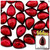 Rhinestones, Flatback, Teardrop, 13x18mm, 144-pc, Devil Red Wine