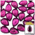 Rhinestones, Flatback, Teardrop, 13x18mm, 1,000-pc, Fuchsia