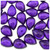 Rhinestones, Flatback, Teardrop, 13x18mm, 1,000-pc, Purple, Amethyst