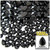 Rhinestones, Flatback, Teardrop, 4x6mm, 1,000-pc, Jet Black