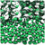 Rhinestones, Flatback, Teardrop, 4x6mm, 1,000-pc, Emerald Green