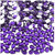 Rhinestones, Flatback, Teardrop, 4x6mm, 1,000-pc, Purple, Amethyst