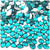 Rhinestones, Flatback, Teardrop, 5x8mm, 1,000-pc, Aqua Blue