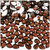 Rhinestones, Flatback, Teardrop, 5x8mm, 1,000-pc, Beer Brown