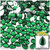 Rhinestones, Flatback, Teardrop, 5x8mm, 1,000-pc, Emerald Green