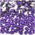 Rhinestones, Flatback, Teardrop, 5x8mm, 144-pc, Purple, Amethyst