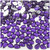 Rhinestones, Flatback, Teardrop, 5x8mm, 1,000-pc, Purple, Amethyst