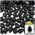 Rhinestones, Flatback, Teardrop, 6x10mm, 1,000-pc, Jet Black