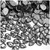 Rhinestones, Flatback, Teardrop, 6x10mm, 1,000-pc, Charcoal Gray