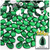 Rhinestones, Flatback, Teardrop, 6x10mm, 144-pc, Emerald Green