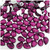 Rhinestones, Flatback, Teardrop, 6x10mm, 1,000-pc, Fuchsia