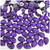 Rhinestones, Flatback, Teardrop, 6x10mm, 1,000-pc, Purple (Amethyst)