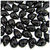 Rhinestones, Flatback, Teardrop, 8x13mm, 144-pc, Jet Black