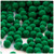 Acrylic Pom Pom, 12mm, 50-pc, Emerald Green