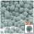 Acrylic Pom Pom, 12mm, 50-pc, Gray