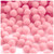 Acrylic Pom Pom, 12mm, 50-pc, Pink