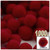 Acrylic Pom Pom, 25mm, 1,000-pc, Dark Red