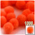 Acrylic Pom Pom, 25mm, 1,000-pc, Neon Orange
