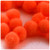 Acrylic Pom Pom, 25mm, 1,000-pc, Neon Orange