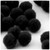 Acrylic Pom Pom, 25mm, 10-pc, Black