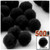 Acrylic Pom Pom, 25mm, 500-pc, Black