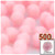 Acrylic Pom Pom, 25mm, 500-pc, Light Pink