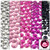 5-Pack Set (5X - 144-Piece), 9mm Rhinestones, Pink Tones