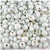 Glass Beads, Assorted, 6-12mm, 4oz=112g, The Crafts Outlet, White