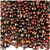 Glass Beads, Assorted, 6-12mm, 8oz=224g, The Crafts Outlet, Brown