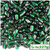 Glass Beads, Assorted, 6-12mm, 8oz=224g, The Crafts Outlet, Emerald Green