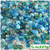 Glass Beads, Assorted, 6-12mm, 8oz=224g, The Crafts Outlet, Light Blue