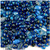 Glass Beads, Assorted, 6-12mm, 8oz=224g, The Crafts Outlet, Royal Blue