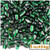 Glass Beads, Assorted, 6-12mm, 1lb=454g, The Crafts Outlet, Emerald Green