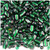 Glass Beads, Assorted, 6-12mm, 1lb=454g, The Crafts Outlet, Emerald Green