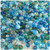 Glass Beads, Assorted, 6-12mm, 1lb=454g, The Crafts Outlet, Light Blue