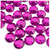 Rhinestones, Flatback, Round, 14mm, 72-pc Fuchsia