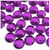 Rhinestones, Flatback, Round, 14mm, 72-pc , Purple, Amethyst