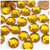 Rhinestones, Flatback, Round, 14mm, 72-pc , Golden Yellow