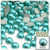 Half Dome Pearl, Plastic beads, 8mm, 10,000-pc, Aquamarine Blue