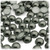 Half Dome Pearl, Plastic beads, 8mm, 10,000-pc, Charcoal Gray