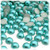 Half Dome Pearl, Plastic beads, 8mm, 1,000-pc, Aquamarine Blue