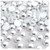 Half Dome Pearl, Plastic beads, 8mm, 1,000-pc, Pearl White