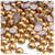 Half Dome Pearl, Plastic beads, 8mm, 144-pc, Golden Caramel Brown